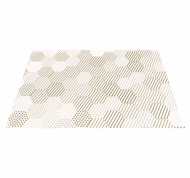 Set de table design bois motif géométrique élégant - TenStickers