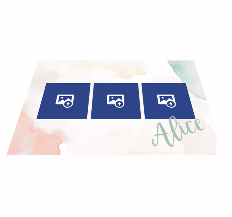 Set de table design nom Image et nom - TenStickers