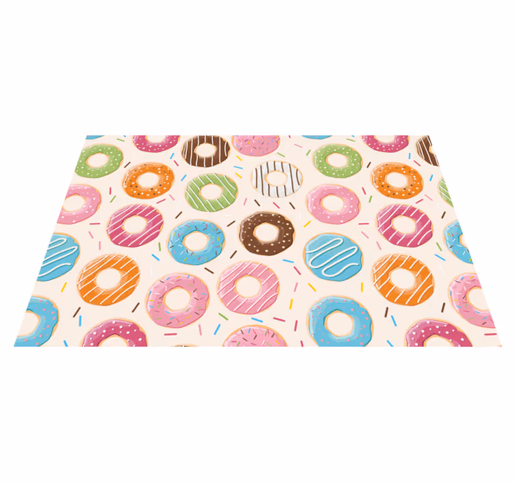 Set de table design enfant motifs de donuts colorés - TenStickers