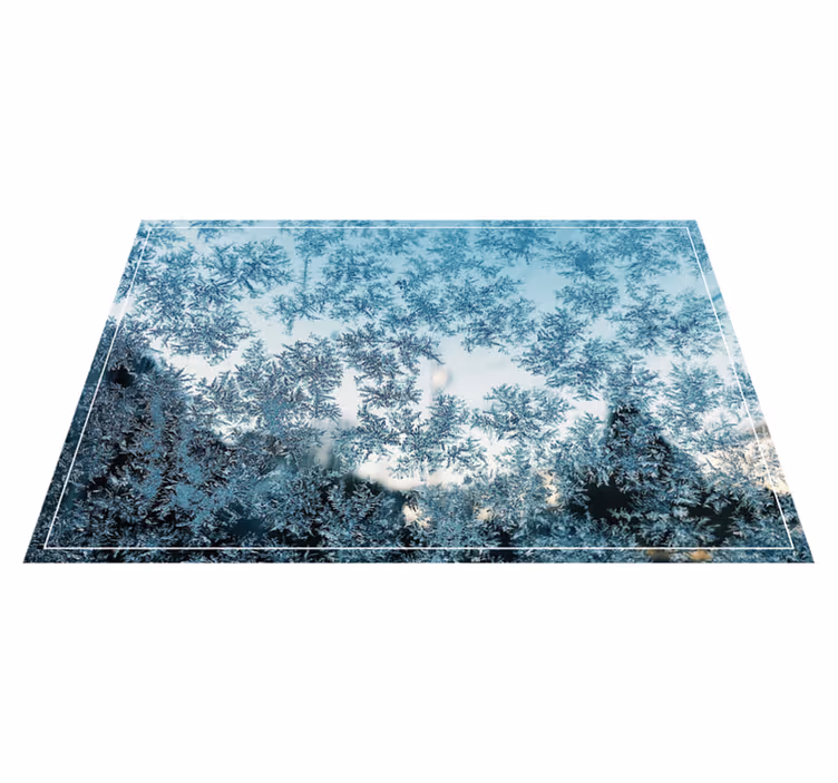 Set de table design bois motif glace givrée - TenStickers