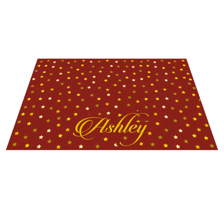 Set de table design nom plat personnalisé étoilé - TenStickers