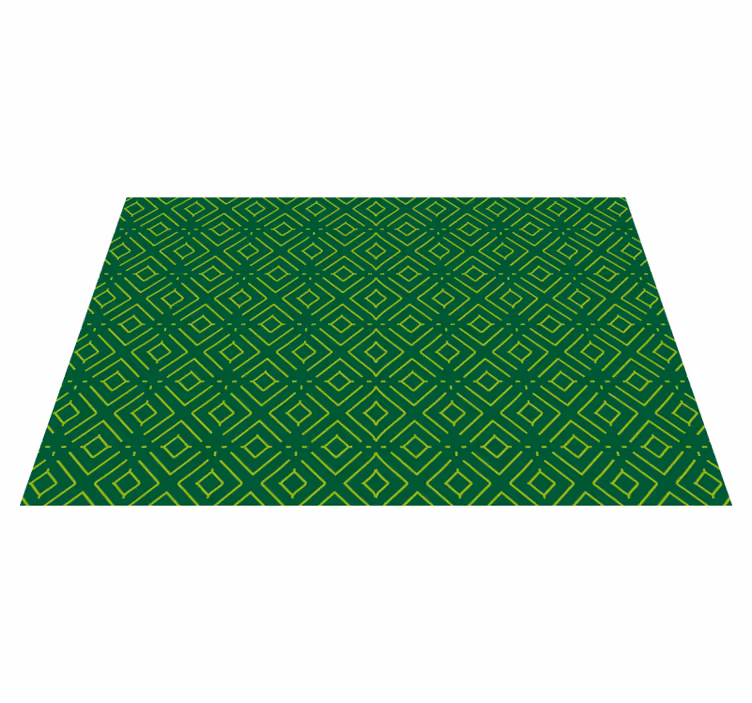 Set de table design bois motif géométrique vert - TenStickers