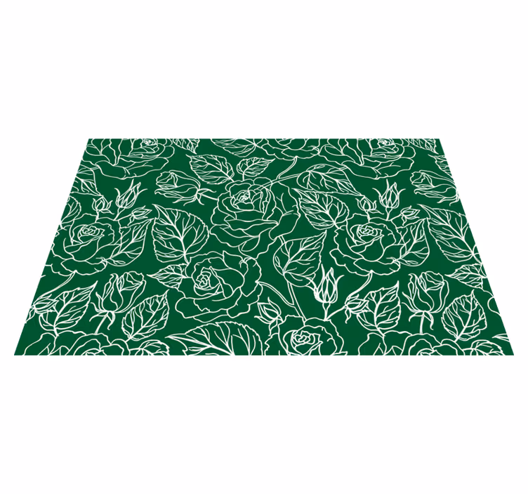 Set de table design bois arrangement botanique élégant - TenStickers
