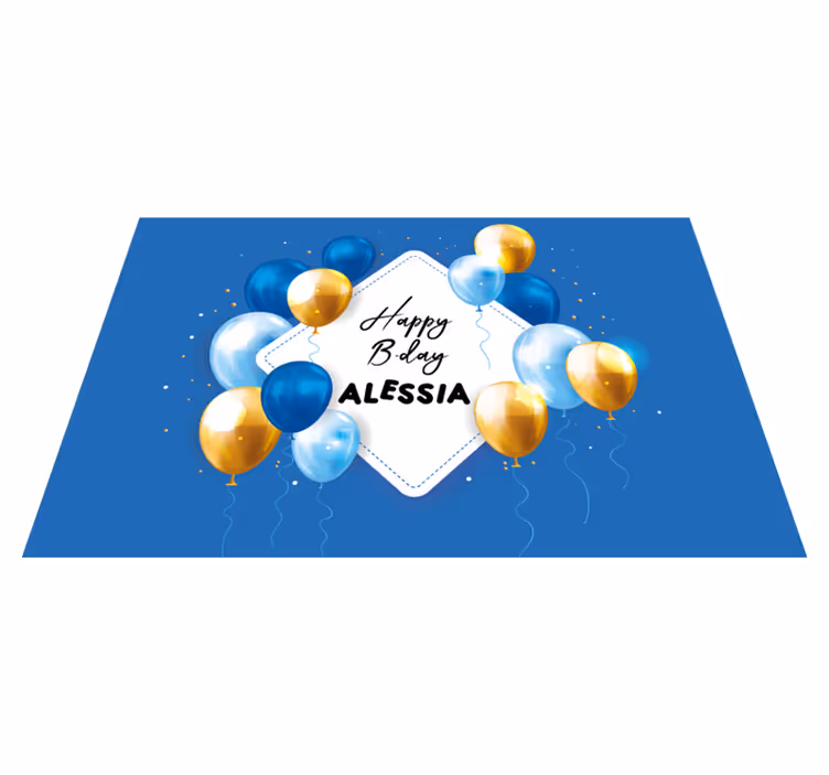 Set de table design enfant fête des ballons d'anniversaire - TenStickers
