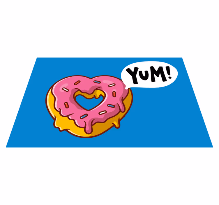 Set de table design enfant gourmand en forme de cœur - TenStickers