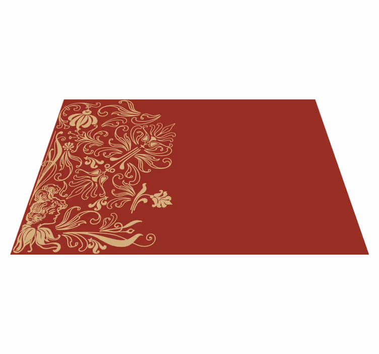 Set de table design élégant avec accents floraux élégants - TenStickers