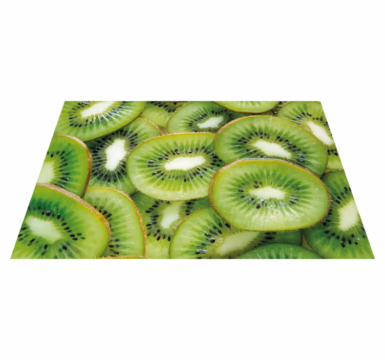 Set de table design bois tranches de kiwi fraîches - TenStickers