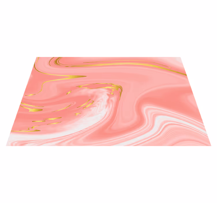 Set de table moderne marbre rose tourbillonnant - TenStickers
