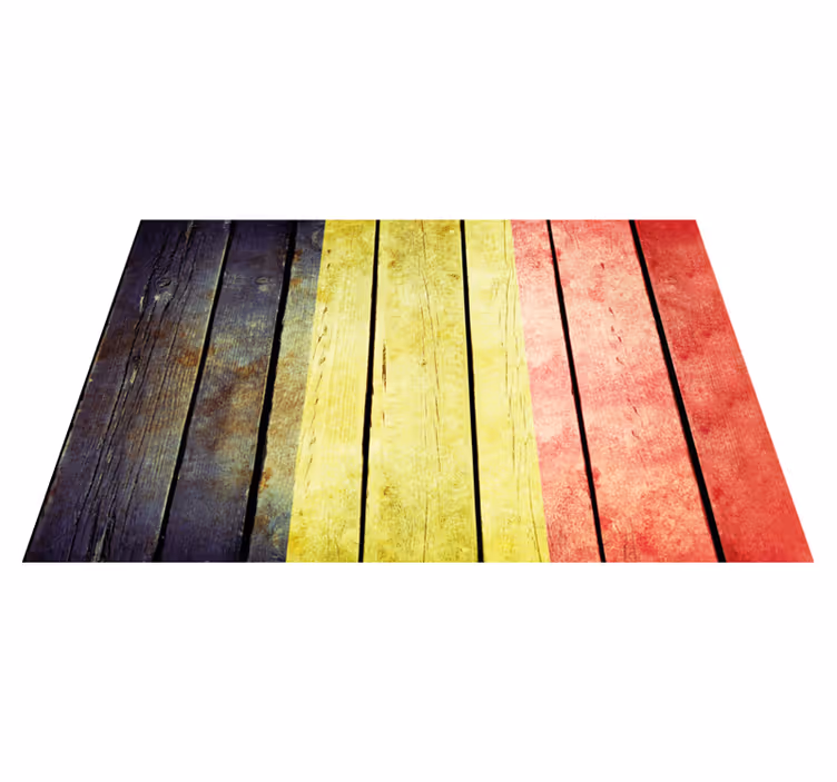 Set de table design bois planche en bois colorée - TenStickers