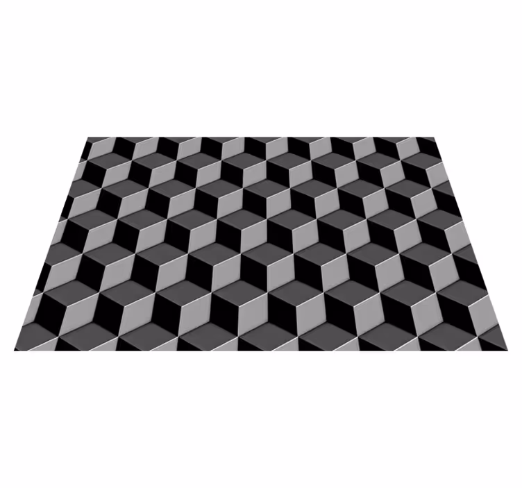 Set de table design bois motif cubes géométriques - TenStickers