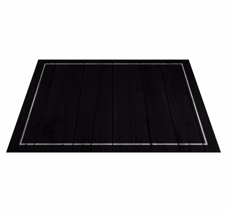 Set de table design bois surface noire élégante - TenStickers