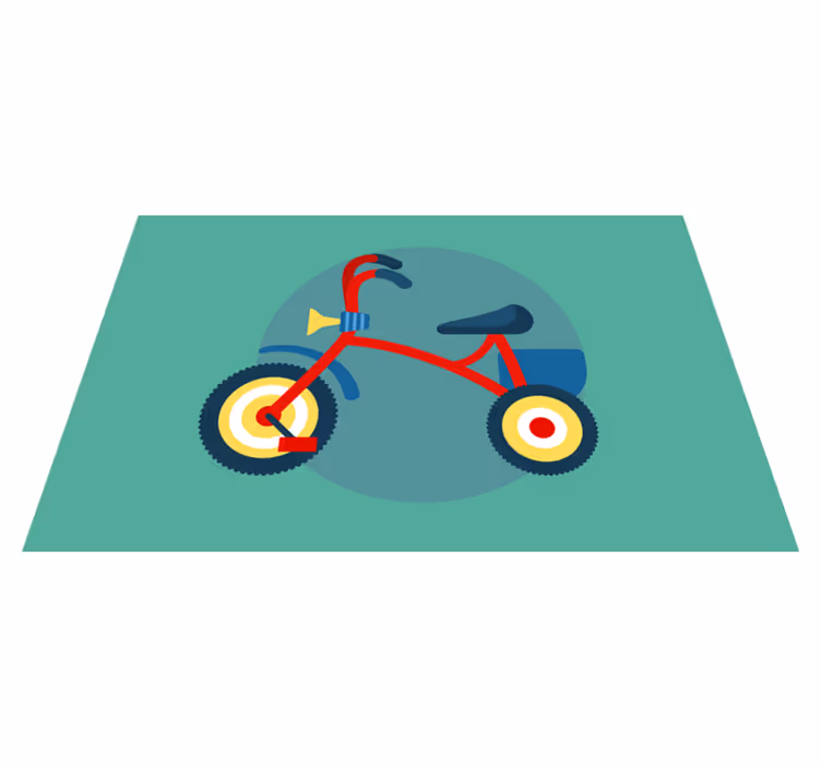 Set de table design enfant tricycle avec klaxon - TenStickers