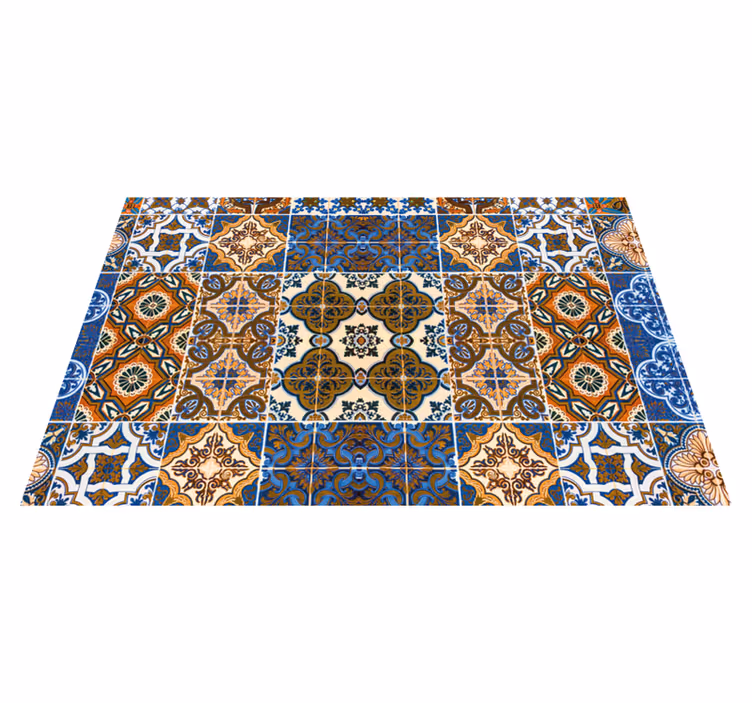 Set de table design bois motifs carrelage détaillés - TenStickers