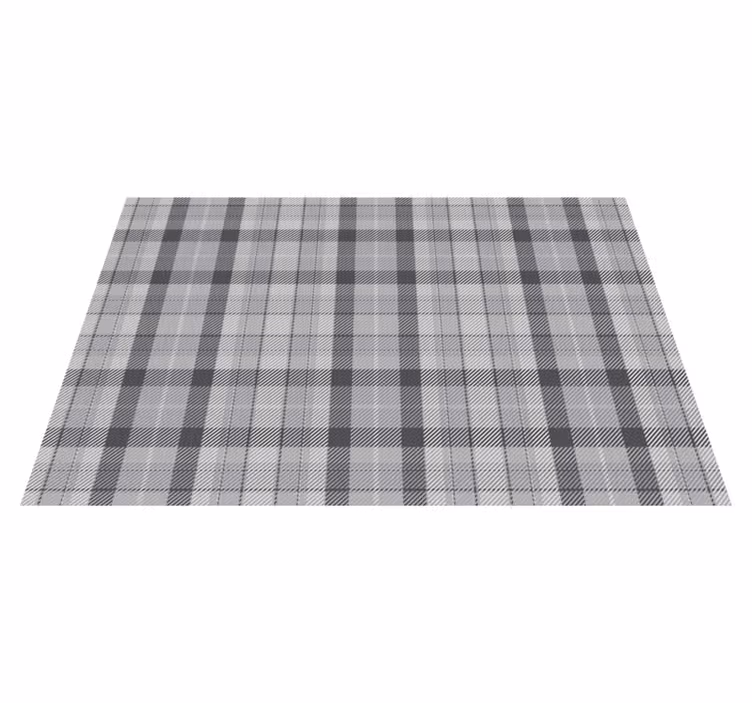 Set de table design élégant style plaid en lin - TenStickers