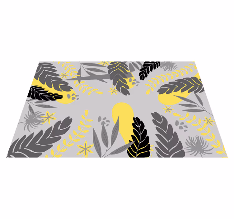 Set de table design bois concept feuilles botaniques - TenStickers