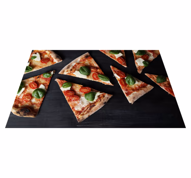 Set de table pour restaurant arrangement de pizza tranchée - TenStickers