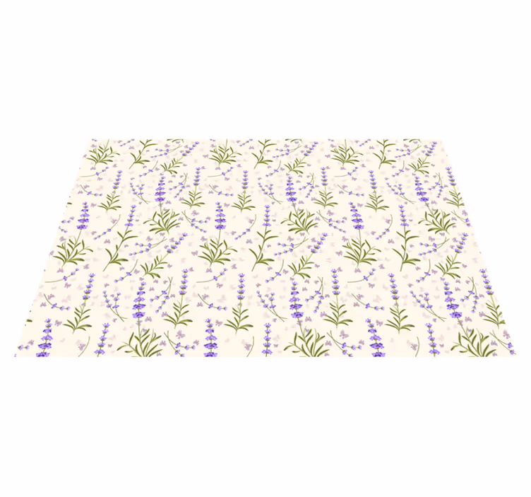 Set de table design bois motif floral lavande - TenStickers