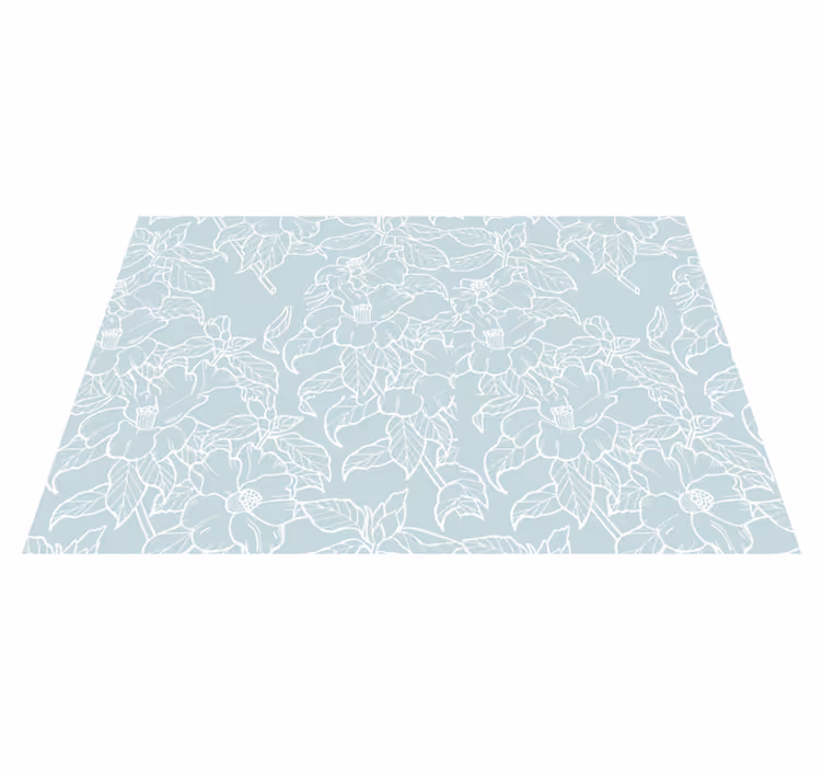 Set de table design bois imprimé floral - TenStickers