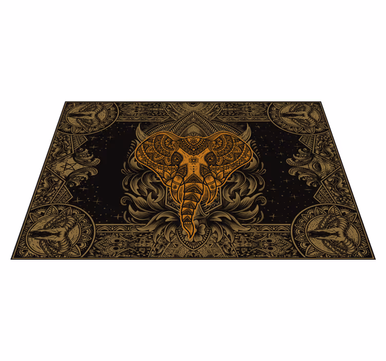 Set de table original motif éléphant élaboré - TenStickers