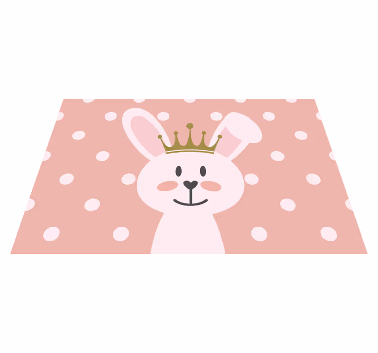 Set de table design enfant couronne de petit lapin - TenStickers