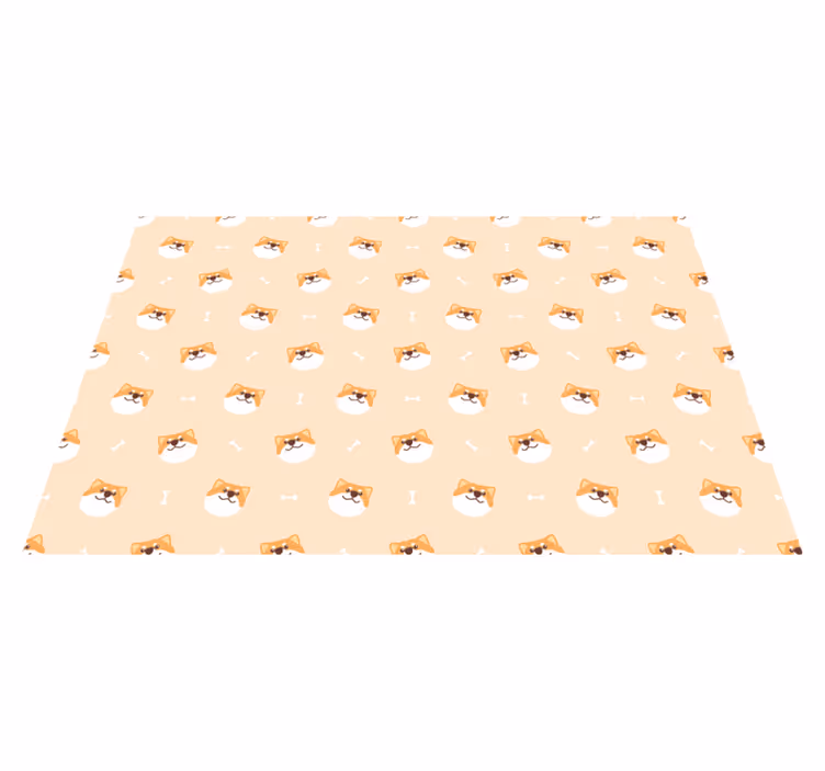 Set de table design enfant visages de chiens joyeux - TenStickers