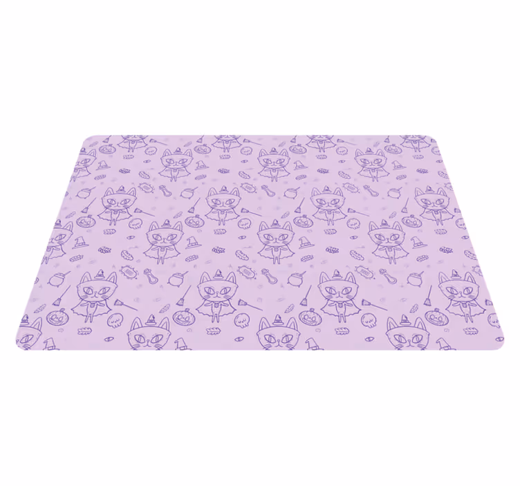 Set de table design enfant motif chat fantaisie - TenStickers