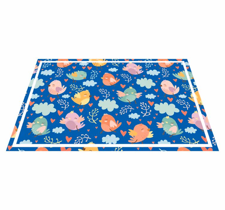 Set de table design enfant motifs oiseaux colorés - TenStickers
