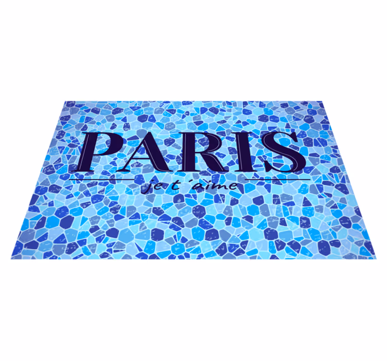 Set de table design citation amour à paris - TenStickers