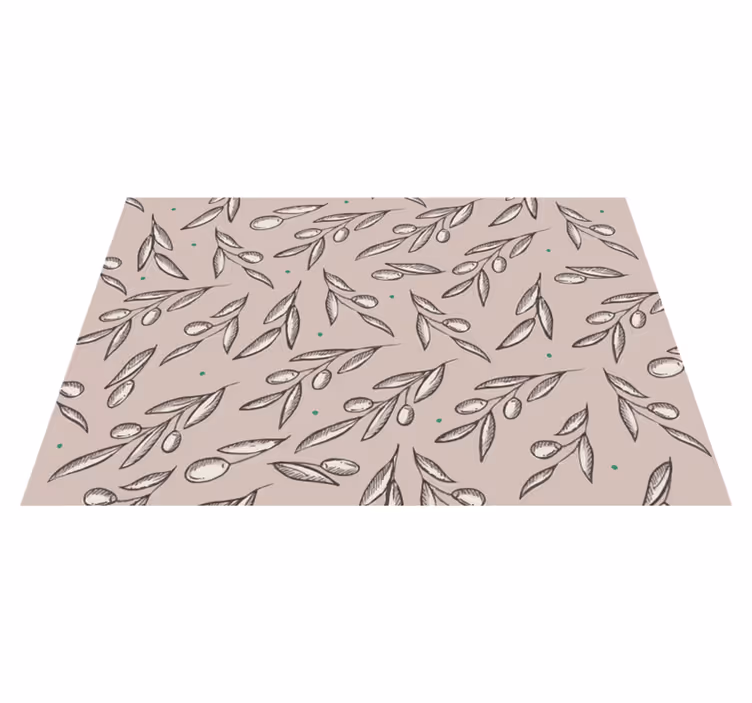 Set de table design bois concept feuille élégante - TenStickers