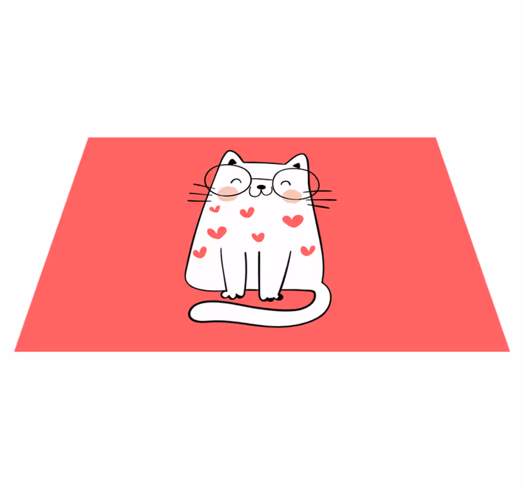 Set de table design enfant personnage chat adorable - TenStickers