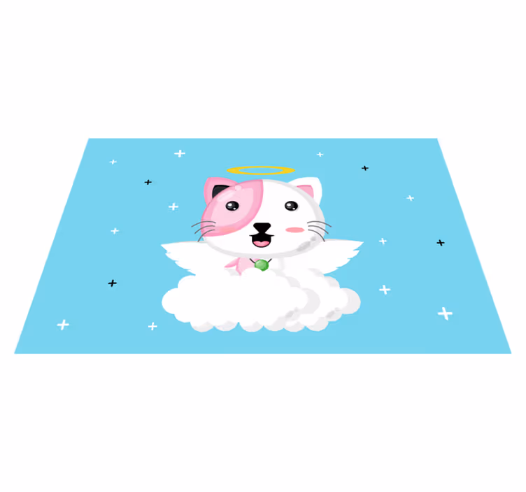 Set de table design enfant chat ange mignon - TenStickers