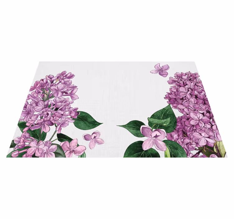 Set de table original motif floral lilas - TenStickers