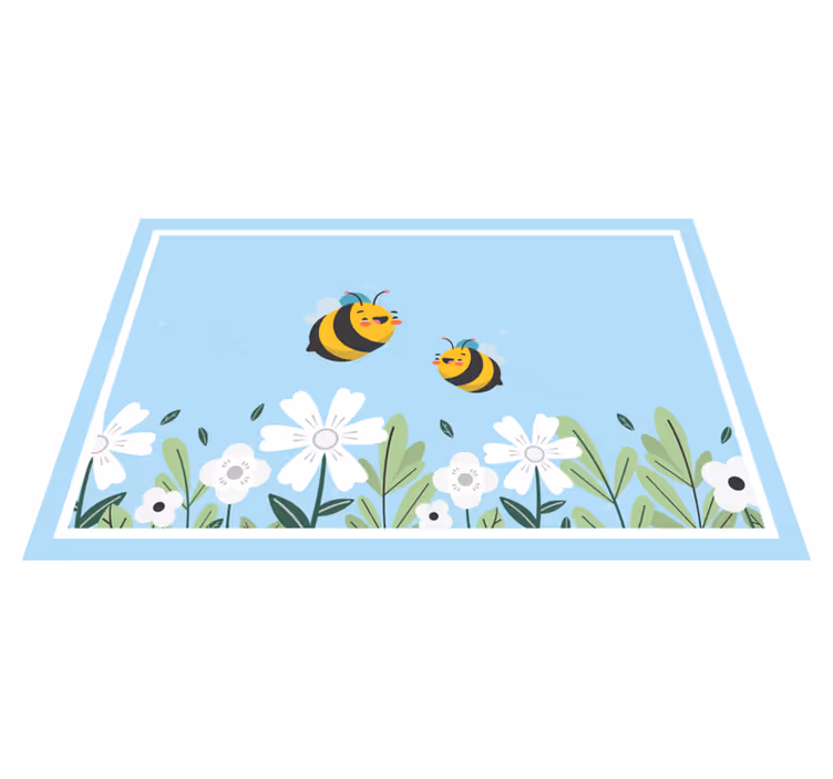 Set de table design enfant abeilles joyeuses en vol - TenStickers