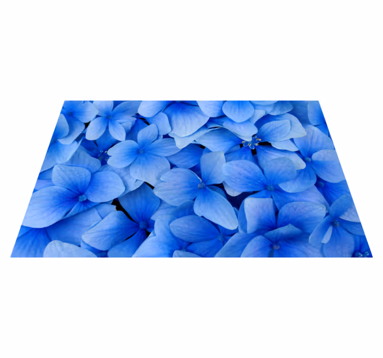 Set de table design bois motif pétales d'hortensia - TenStickers
