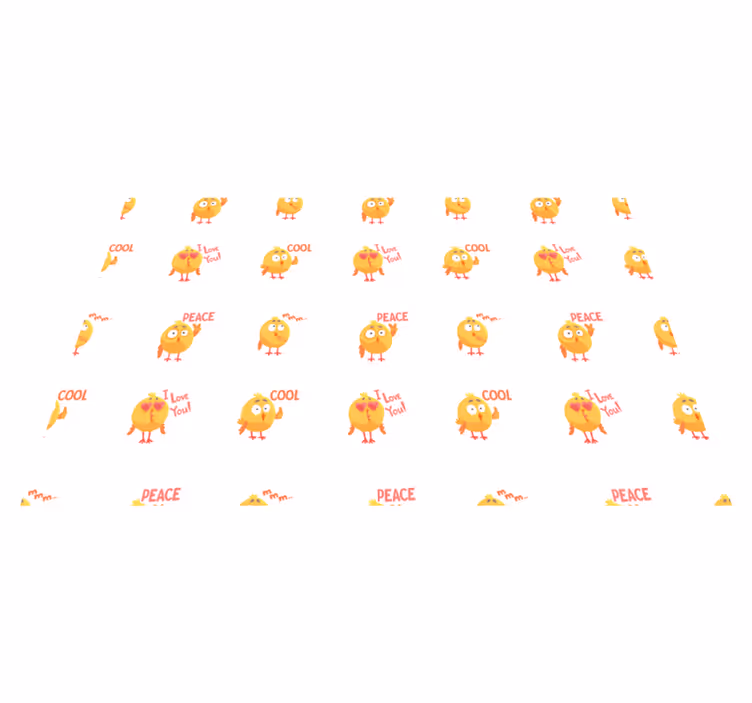 Set de table design enfant motifs de poussins mignons - TenStickers