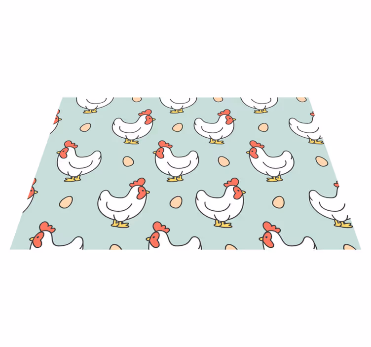 Set de table design enfant motifs de poules ludiques - TenStickers