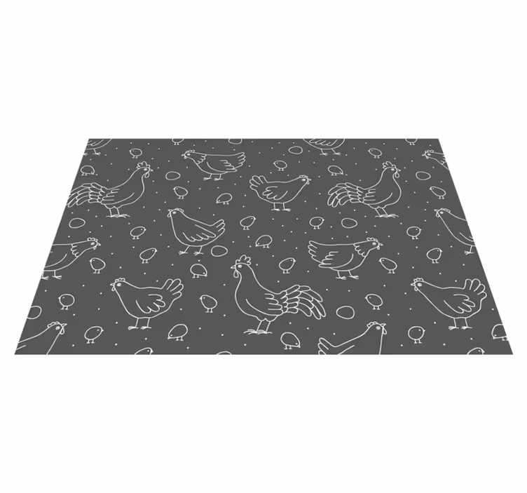 Set de table original bol poule charmante - TenStickers