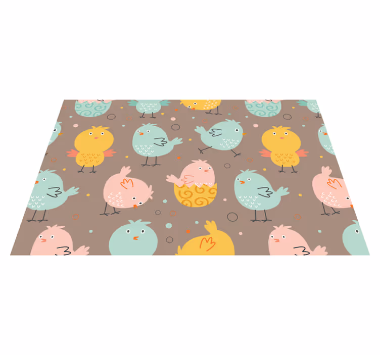 Set de table design enfant motifs d'oiseaux vibrants - TenStickers
