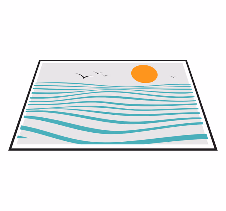 Set de table original Art abstrait de la mer - TenStickers