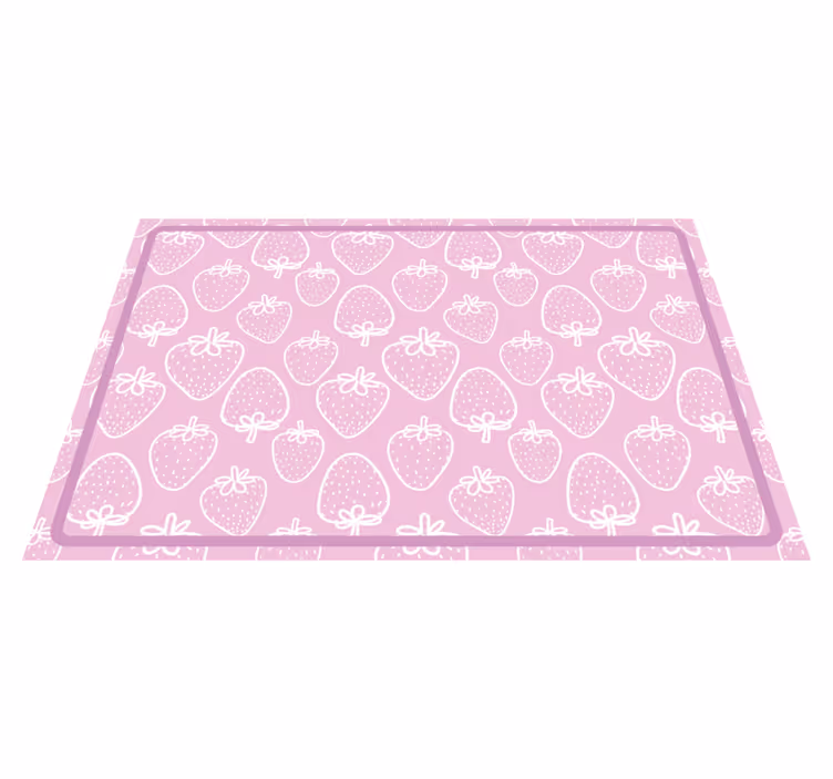 Set de table design enfant motif fraises - TenStickers