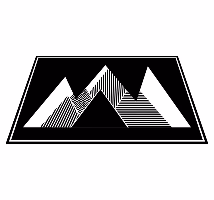 Set de table moderne sommets de montagne élégants - TenStickers