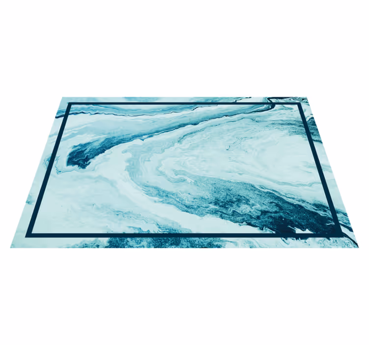 Set de table design bois motif vagues océaniques - TenStickers
