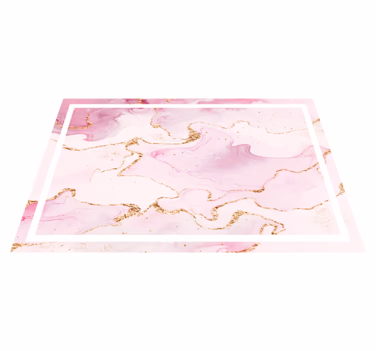 Set de table design bois motif marbre sophistiqué - TenStickers