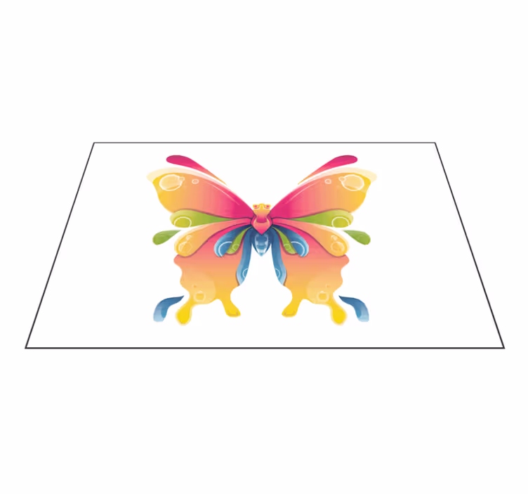 Set de table original motif papillons colorés - TenStickers