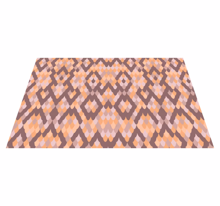 Set de table design bois motifs diamants géométriques - TenStickers