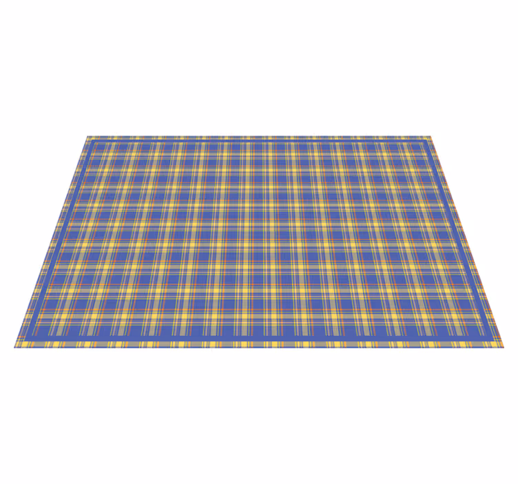 Set de table design bois surface à motif à carreaux - TenStickers