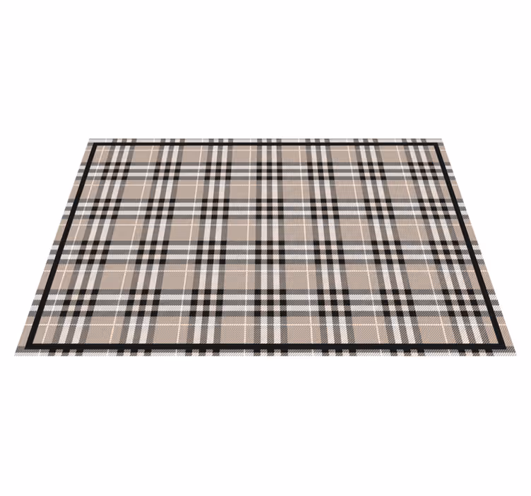 Set de table design bois motif écossais classique - TenStickers