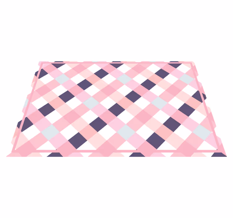 Set de table design bois motif écossais doux - TenStickers