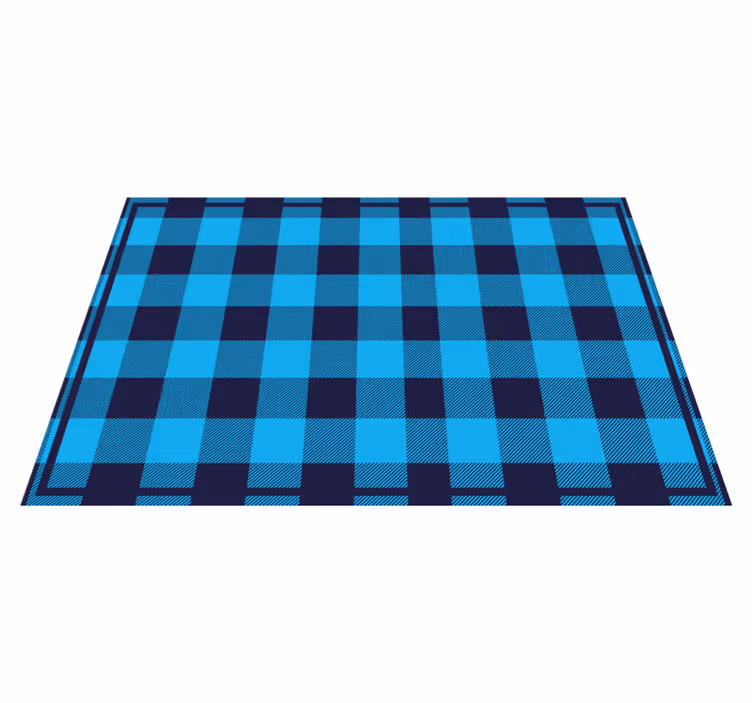 Set de table design bois motif à carreaux - TenStickers
