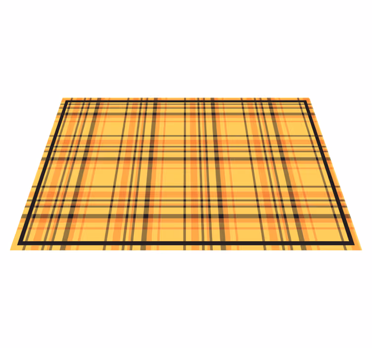 Set de table design bois motif carreaux écossais - TenStickers